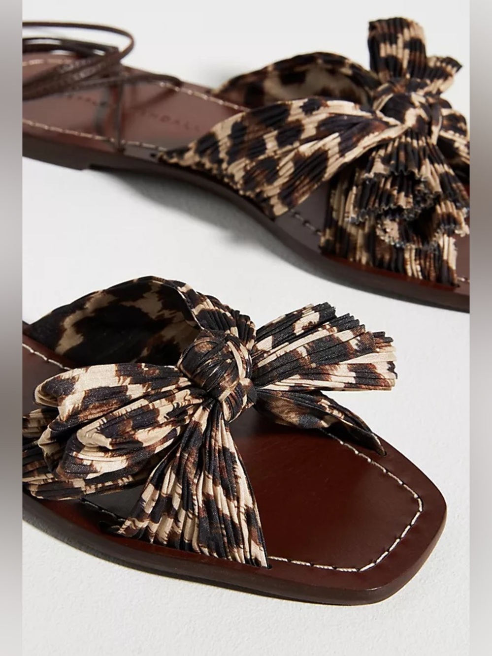 Loeffler Randall Peony Sandals in Leopard Print - Picture 3 of 10